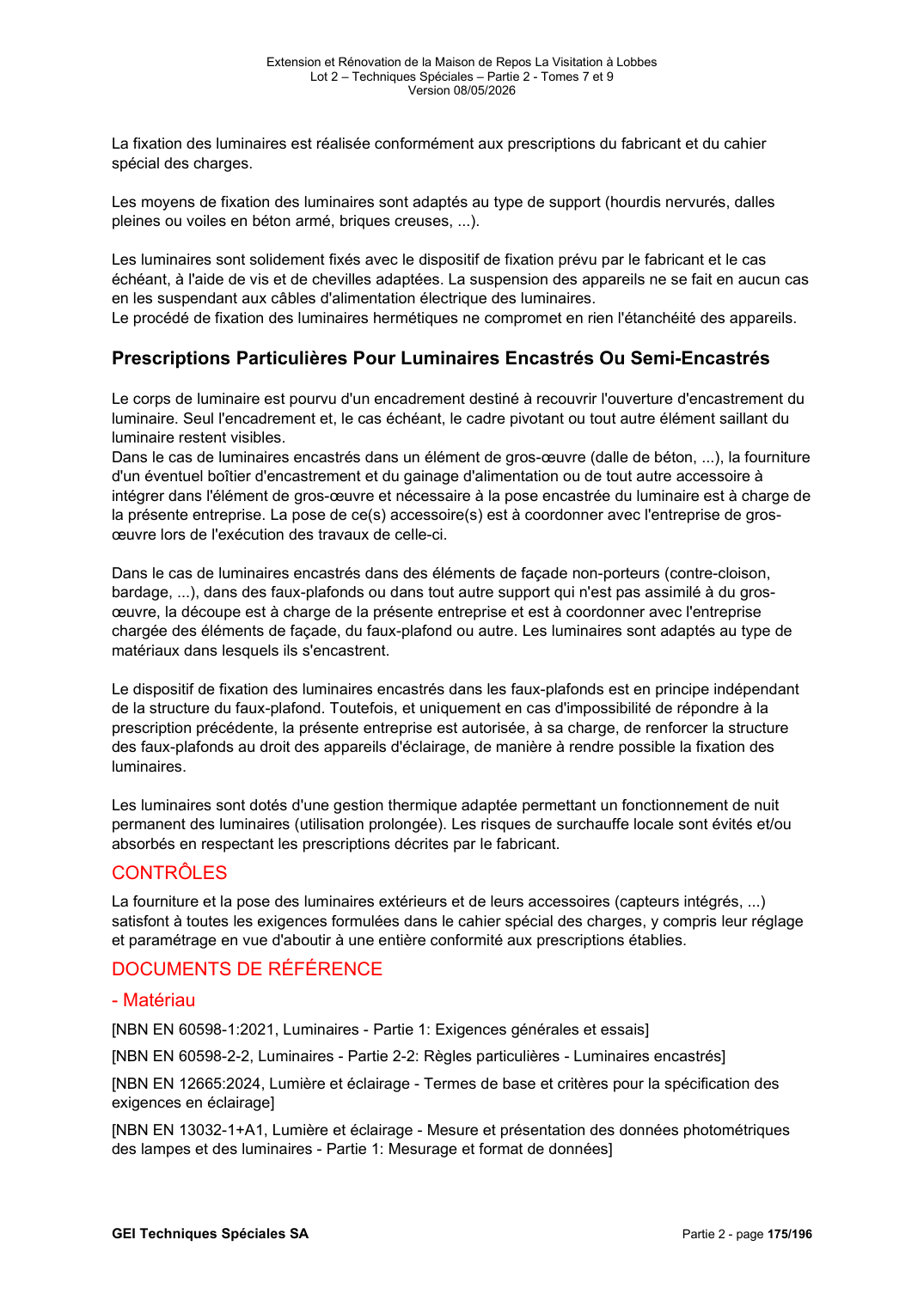 Page technique du dossier source de 555 pages